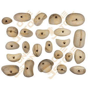 Uso de la pared de escalada Kit de soportes de escalada de madera para los bordes de los peldaños del campus Juggy Wood Grips Brick Pinch Slope & Jug Half Ball Slope - Product Image 5