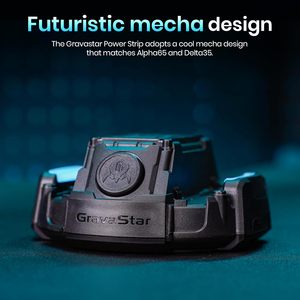 GravaStar Dog House Mecha Power Strip | RGB Gaming Desktop <b>Extension</b> <b>Socket</b> - Product Image 2