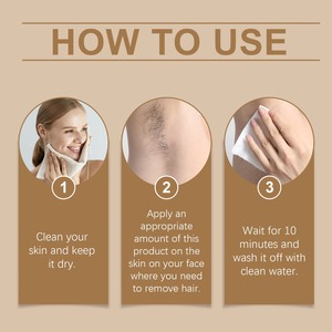 <span class=keywords><strong>ครีม</strong></span>กำจัดขนบนใบหน้า Hoygi Coconut Gentle, กำจัดขนบนใบหน้าสำหรับผู้ชายและผู้หญิง กำจัดขนริมฝีปาก หนวดเครา อ่อนโยน ไม่ระคายเคือง - Product Image 6