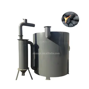 Smokeless charcoal machine biochar kiln carbonization stove to make wood log coconut shell charcoal