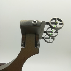 Rodamiento láser infrarrojo 304 Lengua de dragón de acero inoxidable Eslinga de tiro de cuero plana sin presión rápida para tirachinas de caza - Product Image 4