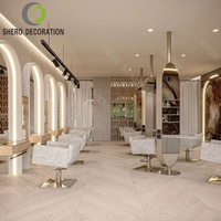Présentoir de comptoir de magasin de meubles de salon de beauté personnalisé Mobilier de salon de manucure