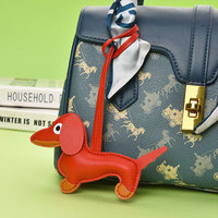 Porte-clés de luxe en cuir PU personnalisé pour chien, breloque de sac, pendentif, porte-clés de voiture – Grande Vente