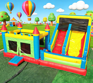 <span class=keywords><strong>Aire</strong></span> <span class=keywords><strong>de</strong></span> jeux <span class=keywords><strong>gonflable</strong></span> pour enfants en plein air, grand toboggan, château <span class=keywords><strong>gonflable</strong></span> combiné, trampoline, PVC <span class=keywords><strong>de</strong></span> 0,55 mm d'épaisseur - Product Image 3