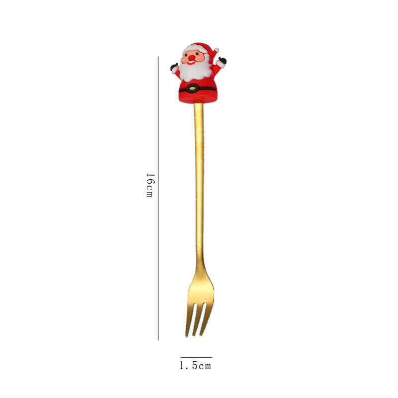 Fourchette du Père Noël [Or]
