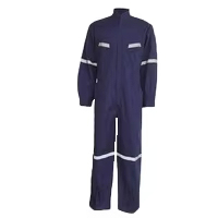 Work <strong>Overalls</strong> Reflective Strips Cotton Poly Coverall <strong>Waterproof</strong> Oil Resistant Flame Retardant Factory Farm Safety Work Uniform - Product Image 2