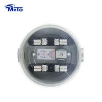 Cache-mètre rond transparent pour boîtier de compteur