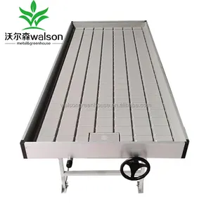Ebb and flow tray commercial hydroponics float grow bed
