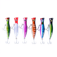 Umpan Pancing Popper 13cm 43g, Umpan Ikan Tuna Besar, Umpan Pancing Bass Tuna Popper, Umpan Keras untuk Trolling