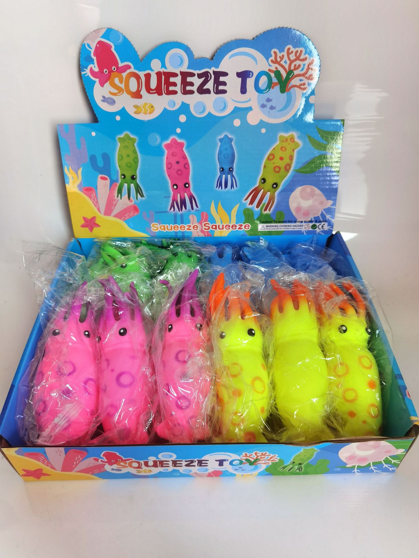 LZY951 Squid Stress Balls - Fun Squeeze Toys for Kids