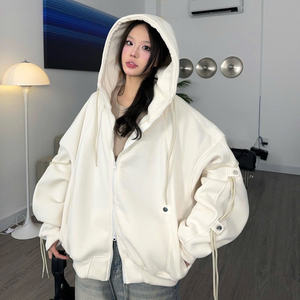 Alta calidad Nuevos accesorios de ropa superior Sudadera con capucha unisex Boxy Fit Sudadera de manga larga de algodón - Product Image 1