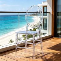 Chaise de salle à manger en cristal transparent de luxe moderne, chaise ergonomique confortable en acrylique pour la maison, le salon
