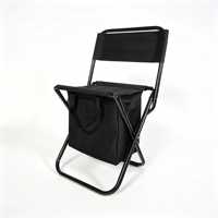 Tabouret de camping pliable léger et portable pour les loisirs en plein air, chaise pliante multifonctionnelle avec dossier, tabouret de pêche