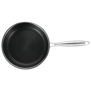 La sartén de acero inoxidable es antiadherente y compatible con varias tapas de estufa - Product Image 5