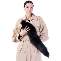 Queue de renard naturelle tendance pour femme, accessoire de mode luxueux en fourrure shaggy, personnalisable