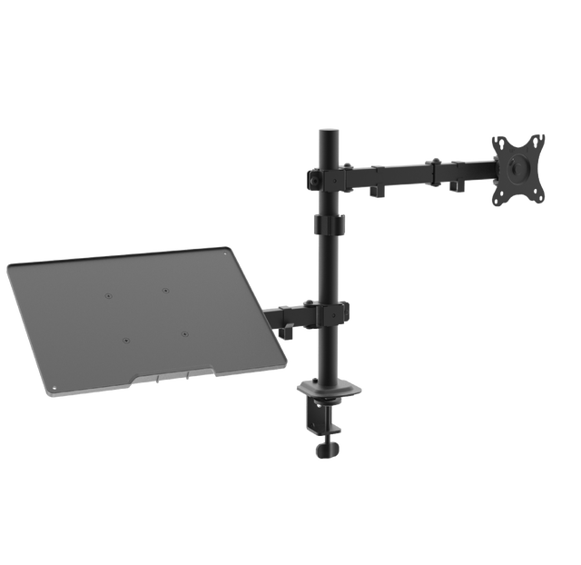 High Quality Adjustable Dual Monitor Arm,lcd Monitor Arm with Laptop Notebook Adaptor
