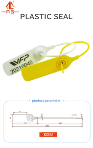 An ninh hàng không con dấu Ag K002 kéo chặt chẽ con dấu nhựa màu cam an ninh Dải con dấu - Product Image 6