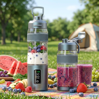 Nieuwe Aanwinst Elektrische Draagbare Sapcentrifuge Blender USB Oplaadbaar Op Batterijen 600ml Gemakkelijk Schoon te Maken Shakes Smoothies Thuis Reizen