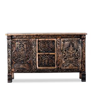 Buffet moderne de luxe en bois à 3 portes et 3 tiroirs Meilleur meuble de buffet pour salle à manger Salle de bain Chambre à coucher Rangement Salon sculpté - Product Image 2