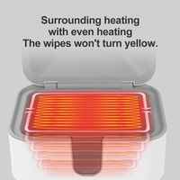 Chauffe-lingettes pour bébé à chauffage intégral, grand volume, avec matériau sans BPA, 21W, 220-240V, stérilisateur LED intégré et veilleuse