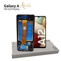 Téléphones mobiles LCD d'origine pour Samsung A125 A12 Pièces détachées LCD avec cadres d'assemblage de remplacement avec LCD Service Pack
