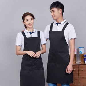 Tablier de chef en nylon tissé imperméable et résistant à l'huile, couleur réglable, logo personnalisé, pour utilisation en cuisine de restaurant, unisexe - Product Image 1