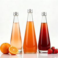 Vente en gros de bouteilles de vin en verre transparent de 330 ml et 500 ml pour vin mousseux aux fruits, Bourgogne, Tequila, avec bouchons en aluminium
