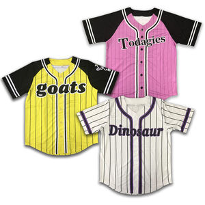 Camiseta de béisbol de equipo de camisetas de uniforme de béisbol de sublimación personalizada OEM - Product Image 6