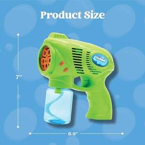 Pistola de burbujas de plástico para niños JOYIN 2 con solución de recarga de 2 botellas para favores de fiesta de 1-3 4-8 años y juguete divertido de verano - Product Image 6