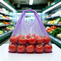 Sacs en plastique personnalisés en gros pour restaurants, sacs en plastique pour emporter, sacs en plastique type T-shirt avec logo, sacs en plastique de remerciement