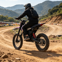 Moto cross électrique professionnelle de niveau 72V 5000W pour adultes débutants en course tout-terrain et en conduite en forêt