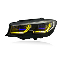 Feux avant laser SJC Auto Accessories pour BMW Série 3 G20 G28 2019-2022, double feux de jour, feux jaunes et blancs, support AFS
