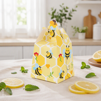 Boîte d'emballage créative pour chocolat pour enfants, style européen, nouvelle collection, motif petite abeille, sac à bonbons, petite boîte en papier, vente en gros