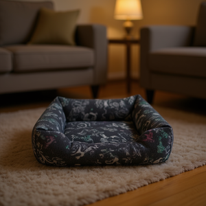 Cuccia per Cani con Fondo Antiscivolo 42*55CM, Letto Quadrato in Seta e Cotone per Animali Domestici - Product Image 1