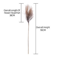 MW89004 Artificielle Fleur Roseau Herbe Faux Pampas Herbe Moustaches pour Mariage Fleurs Maison Table Boho Décor