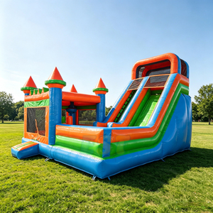 Château Gonflable Commercial <span class=keywords><strong>pour</strong></span> la <span class=keywords><strong>Location</strong></span>, Combo Château Gonflable et Toboggan <span class=keywords><strong>pour</strong></span> Enfants, Idéal <span class=keywords><strong>pour</strong></span> Fêtes et Événements - Product Image 3