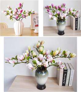 Magnolia Artificielle Haut de Gamme Effet Naturel en Gros, Faible MOQ, pour Composition Florale Artificielle - Product Image 4