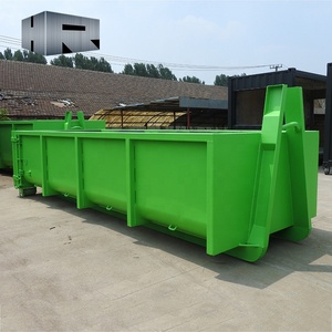 New OEM Brand Model Hook-10 4-30 Yard Steel Hook Lift Roll off Bin <strong>Trailer</strong> <strong>Dumpster</strong> Container for Construction Use - Product Image 4