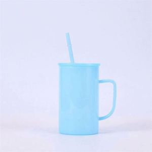 Mug à café en verre écologique AGH 17 oz avec logo personnalisé, sublimation, finition scintillante et couvercle en bambou pour enfants - Product Image 6