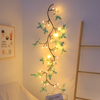 LED-Blumenranken-Lichterkette 72 96 144 LED Sakura Pfirsichblüten Boho Wandgirlande Feenlicht für Hochzeit Weihnachten Party Raumdekoration