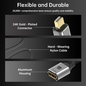 Adaptador Bidireccional <span class=keywords><strong>Mini</strong></span> 8K60Hz de la Marca Biaze, de USB-C a HDMI 1.4, Macho a Hembra, para Computadoras Portátiles de Juegos - Product Image 6