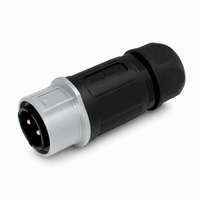 Connecteur d'alimentation étanche IP67 MJ32 à haute résistance aux tensions, 2-5 broches, femelle/mâle, pour l'automatisation de l'industrie du stockage d'énergie