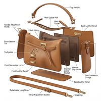 Sac à main Hobo en cuir véritable LZ pour femme, sac à bandoulière avec poignée supérieure, sac à main quotidien