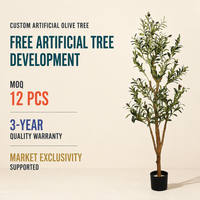 Arbre d'olivier artificiel réaliste, fausse verdure en pot, branches naturelles, décoration intérieure pour la maison et l'hôtel, vente en gros sur mesure