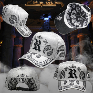 Casquette <span class=keywords><strong>de</strong></span> baseball <span class=keywords><strong>de</strong></span> haute qualité G5 à 5 panneaux avec logo brodé personnalisé, doublure en satin blanc <span class=keywords><strong>de</strong></span> haute qualité, casquette Rebel - Product Image 1