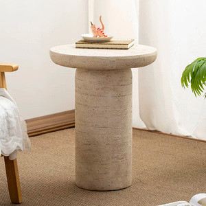 Table basse ronde de style nordique moderne pour la décoration de la maison, idéale pour le <span class=keywords><strong>salon</strong></span>, l'entrée, la <span class=keywords><strong>salle</strong></span> <span class=keywords><strong>à</strong></span> <span class=keywords><strong>manger</strong></span>, la chambre <span class=keywords><strong>à</strong></span> coucher - Product Image 2