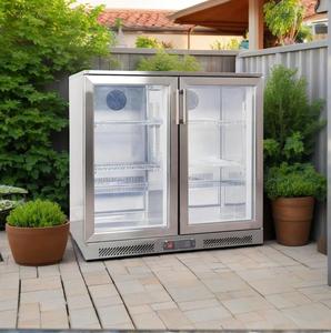 Super settember offerta 2 vetri <span class=keywords><strong>porta</strong></span> Display Mini Bar frigo prezzo Undercounter frigorifero vetro trasparente - Product Image 1