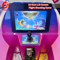 Machine de tir aérien d'arcade à monnayeur à vendre, avec accessoires de tir de missiles, commande au volant, haute qualité, mode de chronométrage, pour enfants