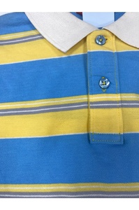 High Quality Long Sleeve <b>Vintage</b> for <b>Shirt</b> Knitted Polyester/Cotton Blend Breathable Button Front Striped Pattern Custom Print - Product Image 3