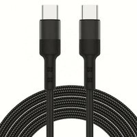 Câble de charge rapide QC 1M 3A 60W en nylon tressé, chargeur PD type C, câble de données USB type C, câble tressé type C